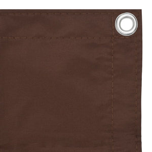 vidaXL Balcony Privacy Screen Brown 90x400 cm Oxford Fabric