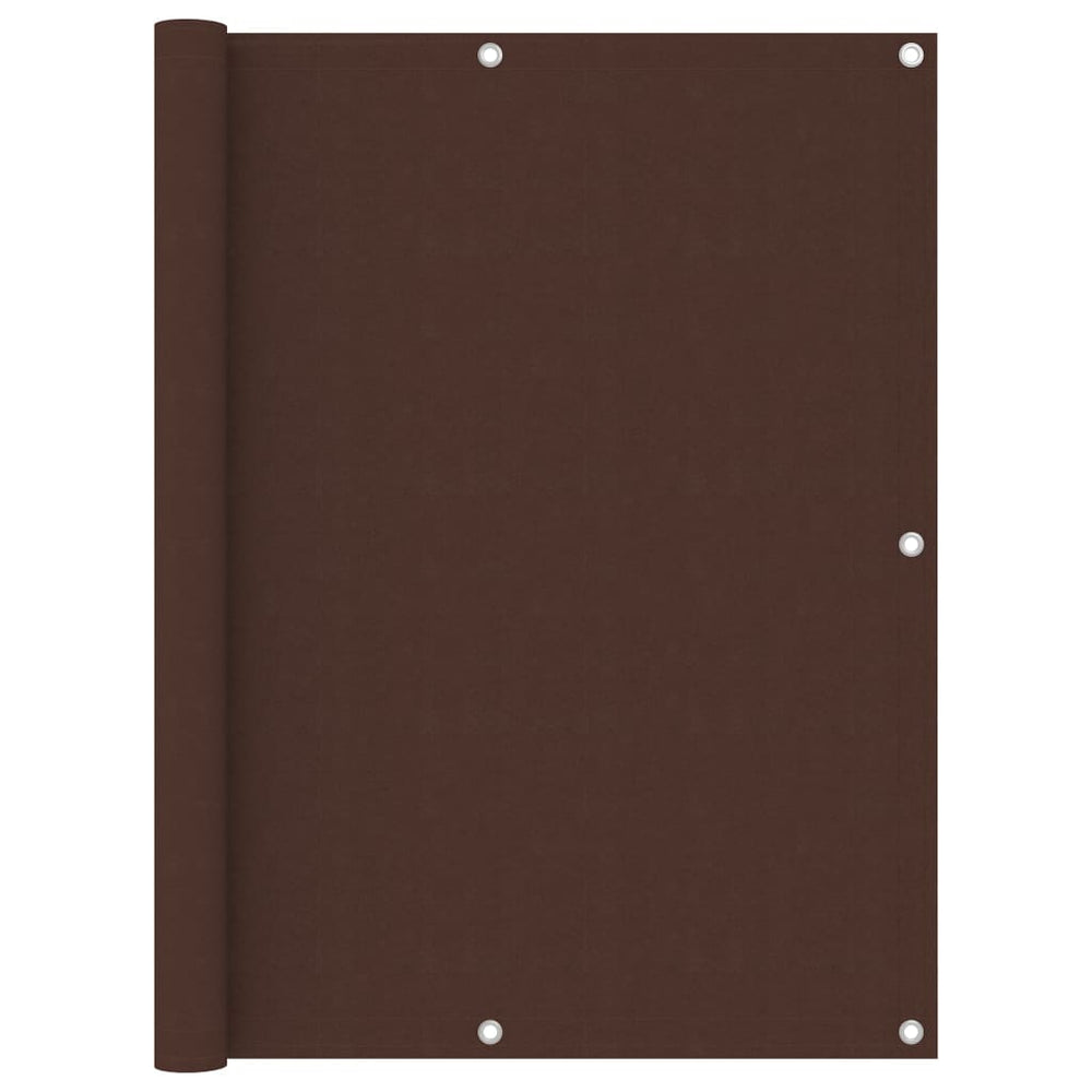 vidaXL Balcony Privacy Screen Brown 120x400 cm Oxford Fabric