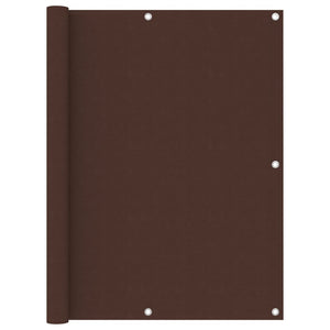 vidaXL Balcony Privacy Screen Brown 120x600 cm Oxford Fabric