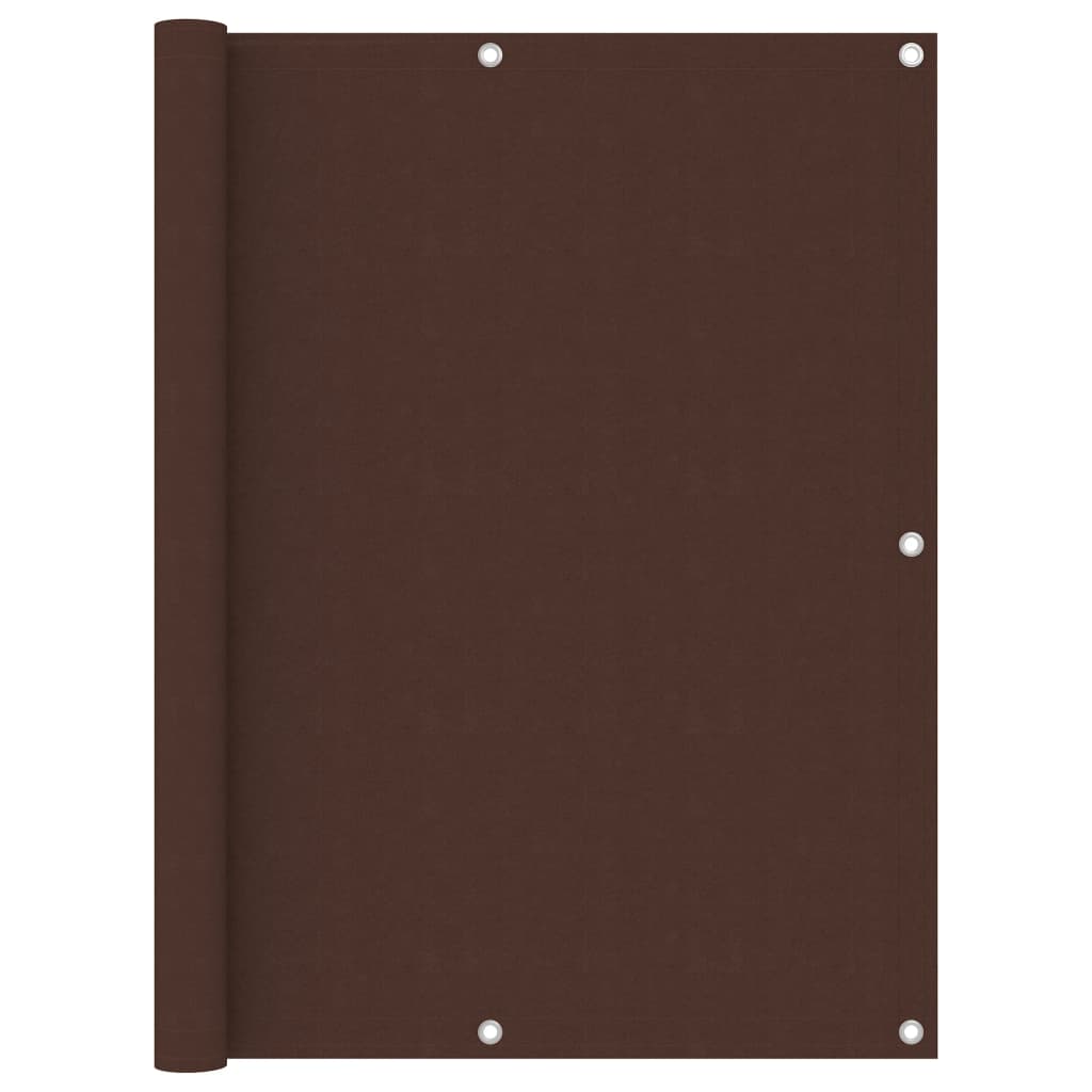 vidaXL Balcony Privacy Screen Brown 120x600 cm Oxford Fabric