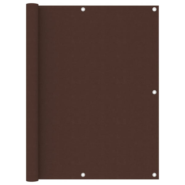 vidaXL Balcony Privacy Screen Brown 120x600 cm Oxford Fabric