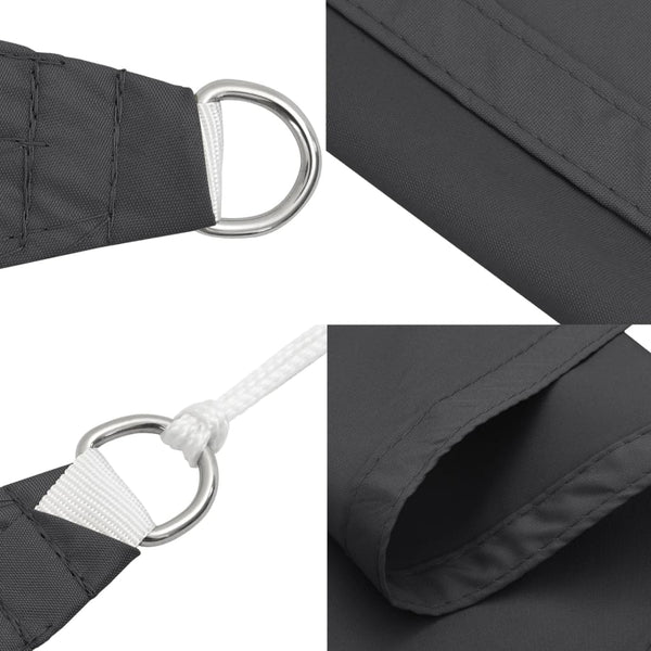 vidaXL Oxford Fabric Sun Shade Sail Square 6x6 m Anthracite