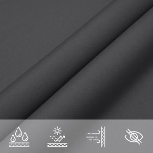 vidaXL Oxford Fabric Sun Shade Sail Square 6x6 m Anthracite