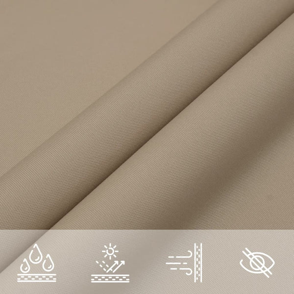 vidaXL Sun Shade Sail Oxford Fabric Square 2x2 m Taupe