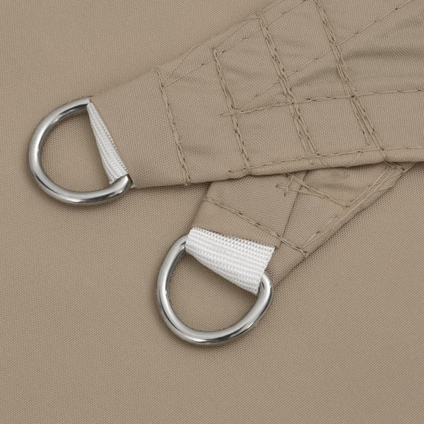 vidaXL Sun Shade Sail Oxford Fabric Square 7x7 m Taupe