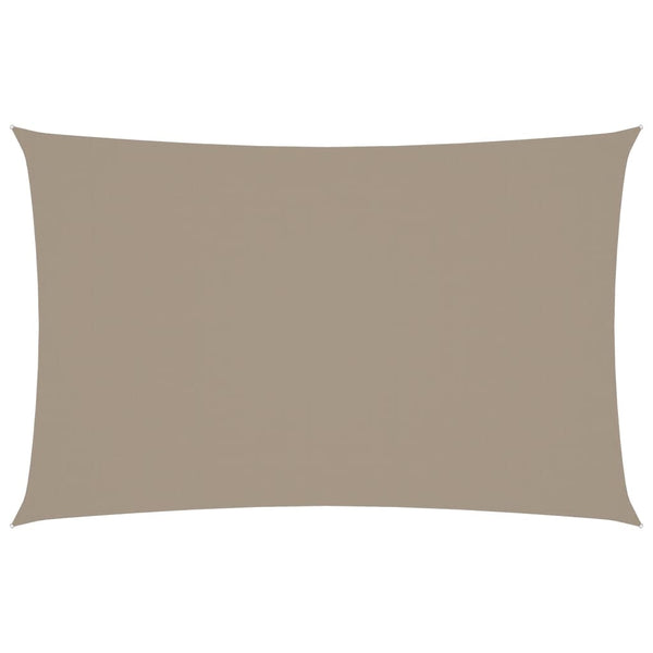 vidaXL Sun Shade Sail Oxford Fabric Rectangular 2x4.5 m Taupe