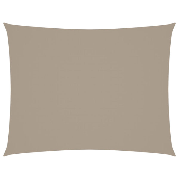 vidaXL Sun Shade Sail Oxford Fabric Rectangular 3x4.5 m Taupe