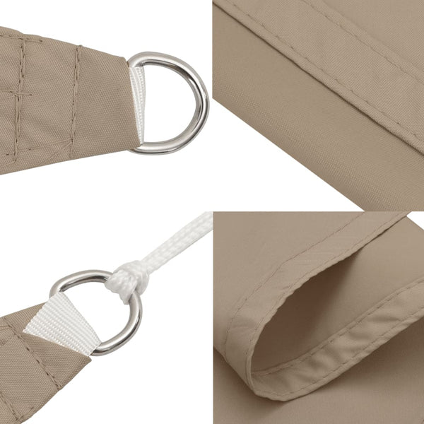 vidaXL Sun Shade Sail Oxford Fabric Rectangular 3x4.5 m Taupe