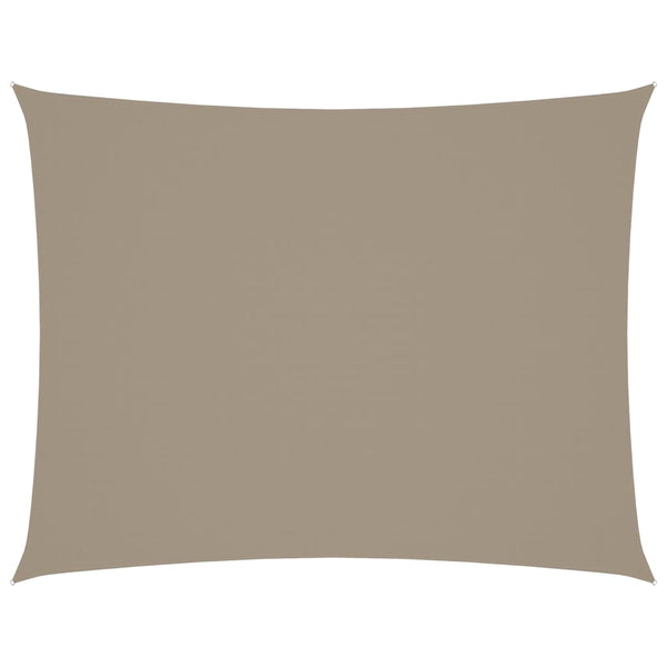 vidaXL Sun Shade Sail Oxford Fabric Rectangular 4x5 m Taupe