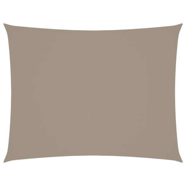 vidaXL Oxford Cloth Sun Shade Sail Rectangular 5x6 m Taupe