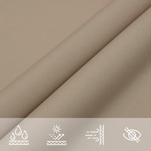 vidaXL Sun Shade Sail Oxford Fabric Rectangular 5x7 m Taupe