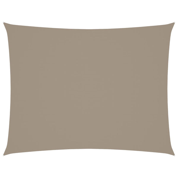 vidaXL Sun Shade Sail Oxford Fabric Rectangular 6x8 m Taupe