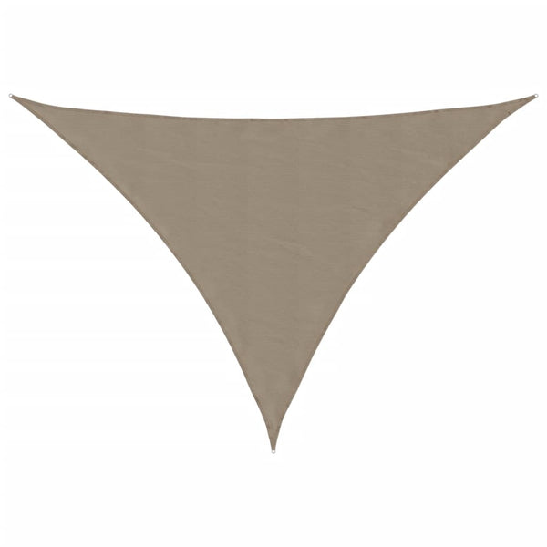 vidaXL Sun Sail Oxford Fabric Triangular 2.5x2.5x3.5 m Taupe