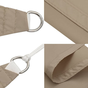 vidaXL Sun Sail Oxford Fabric Triangular 2.5x2.5x3.5 m Taupe