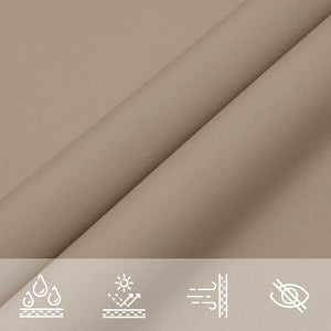 vidaXL Sun Shade Sail Oxford Fabric Triangular 3x3x4.24 m Taupe