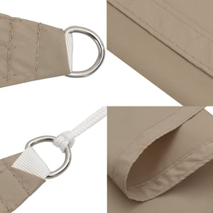 vidaXL Sun Shade Sail Oxford Fabric Triangular 3x4x5 m Taupe