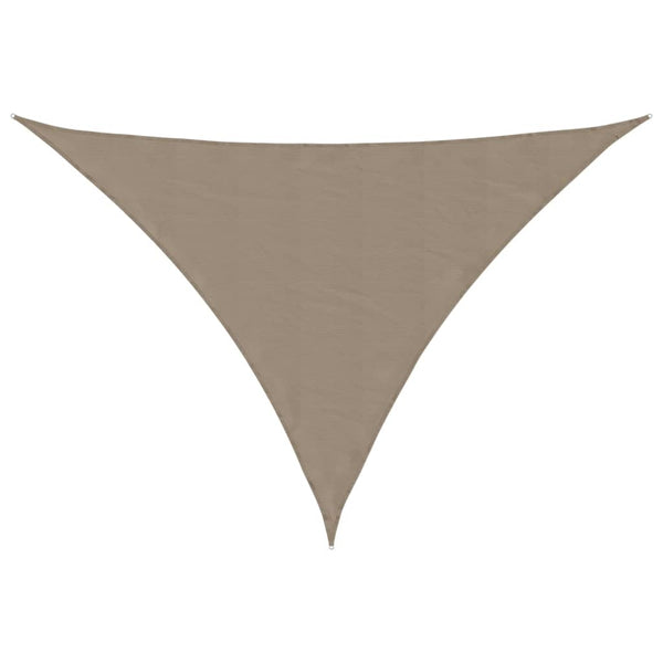 vidaXL Sun Shade Sail Oxford Fabric Triangular 4x5x5 m Taupe