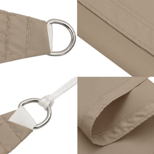 vidaXL Sun Shade Sail Oxford Fabric Triangular 4x5x5 m Taupe
