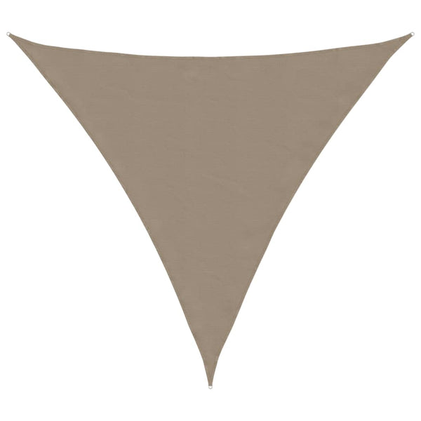 vidaXL Sun Shade Sail Oxford Fabric Triangular 6x6x6 m Taupe