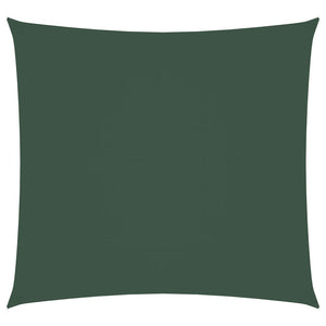 vidaXL Sun Shade Sail Oxford Fabric Square 3x3 m Dark Green