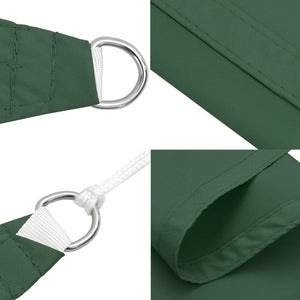 vidaXL Sun Shade Sail Oxford Fabric Square 3x3 m Dark Green