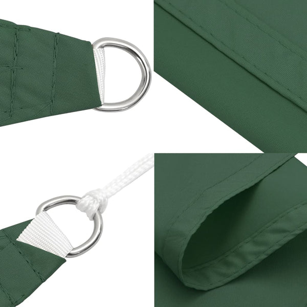 vidaXL Sun Shade Sail Oxford Fabric Square 3x3 m Dark Green
