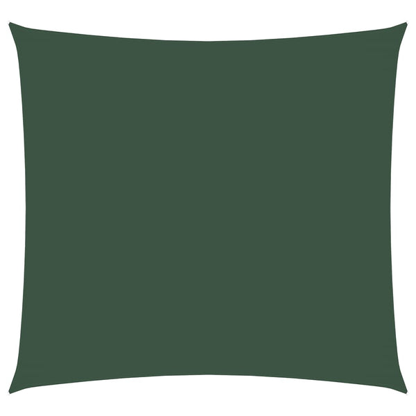 vidaXL Sun Shade Sail Oxford Fabric Square 4x4 m Dark Green