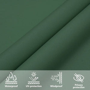 vidaXL Sun Shade Sail Oxford Fabric Square 4x4 m Dark Green