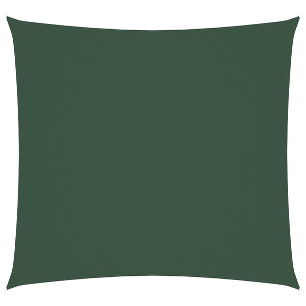 vidaXL Sun Shade Sail Oxford Fabric Square 5x5 m Dark Green