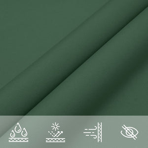 vidaXL Sun Shade Sail Oxford Fabric Square 5x5 m Dark Green