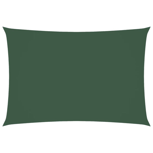 vidaXL Sun Shade Sail Oxford Fabric Rectangular 3x5 m Dark Green