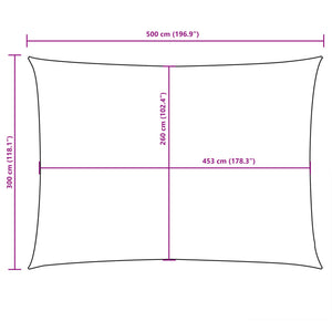 vidaXL Sun Shade Sail Oxford Fabric Rectangular 3x5 m Dark Green
