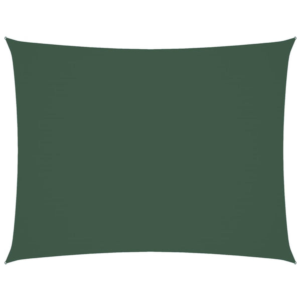 vidaXL Oxford Fabric Sun Shade Sail Rectangular 3.5x4.5 m Dark Green