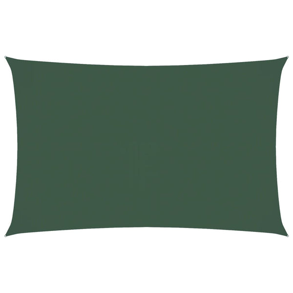 vidaXL Sun Shade Sail Oxford Fabric Rectangular 5x8 m Dark Green
