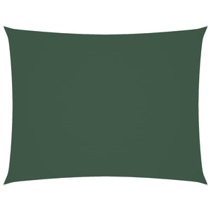 vidaXL Sun Shade Sail Oxford Fabric Rectangular 6x7 m Dark Green