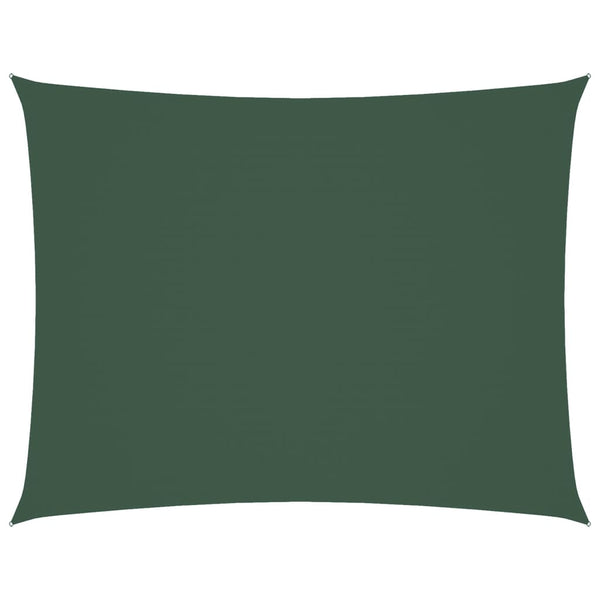 vidaXL Sun Shade Sail Oxford Fabric Rectangular 6x8 m Dark Green