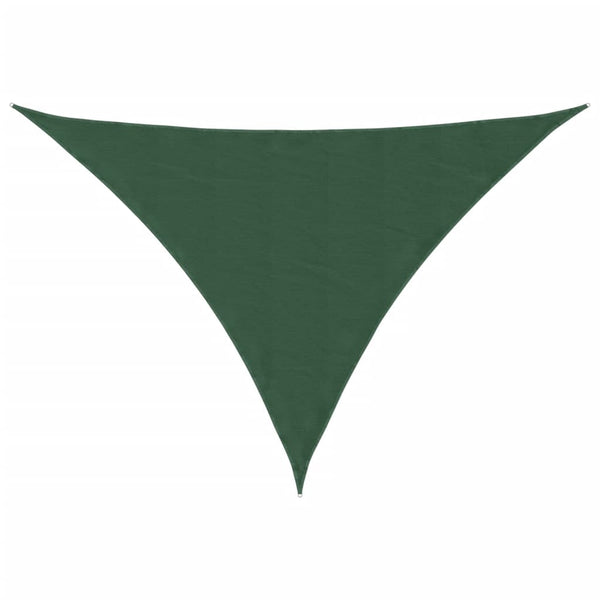 vidaXL Sun Shade Sail Oxford Fabric Triangular 3x4x4 m Dark Green