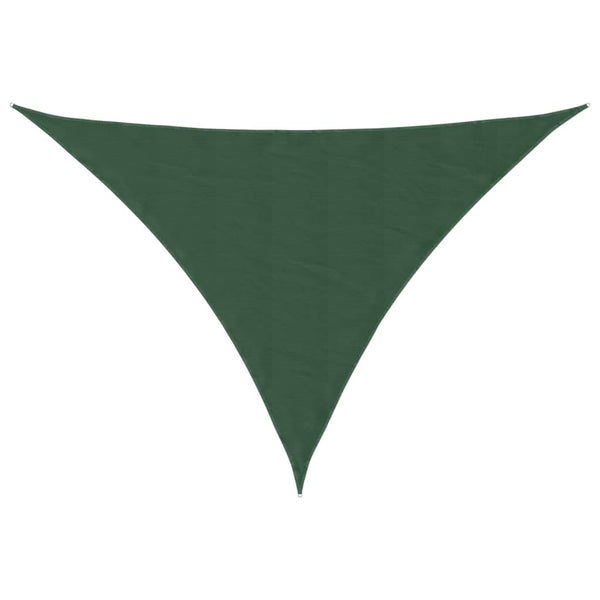 vidaXL Sun Shade Sail Oxford Fabric Triangular 4x4x5.8 m Dark Green