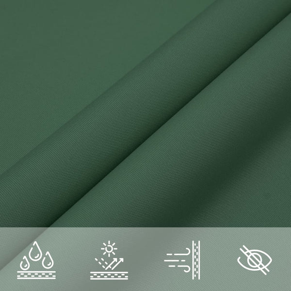vidaXL Sun Shade Sail Oxford Fabric Triangular 4x4x5.8 m Dark Green