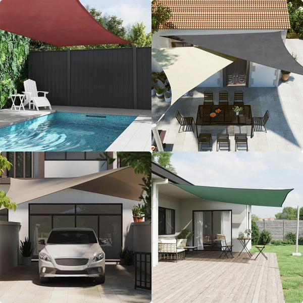 vidaXL Sun Shade Sail Oxford Fabric Triangular 3.6x3.6x3.6 m Blue