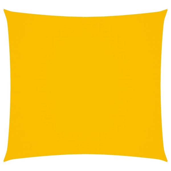 vidaXL Sun Shade Sail Oxford Fabric Square 3x3 m Yellow