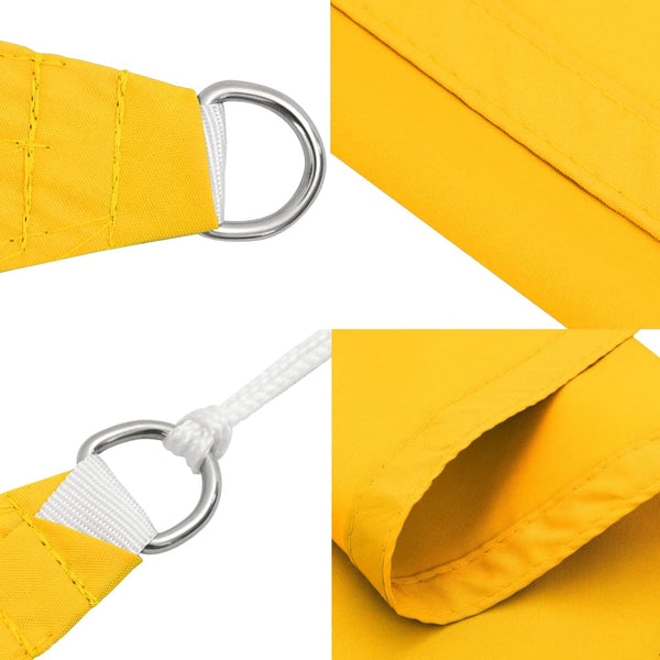 vidaXL Sun Shade Sail Oxford Fabric Square 3x3 m Yellow