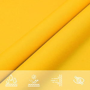 vidaXL Sun Shade Sail Oxford Fabric Square 3x3 m Yellow