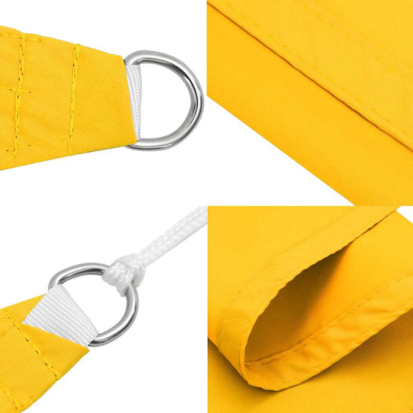 vidaXL Oxford Fabric Square Sun Shade Sail 4x4 m Yellow