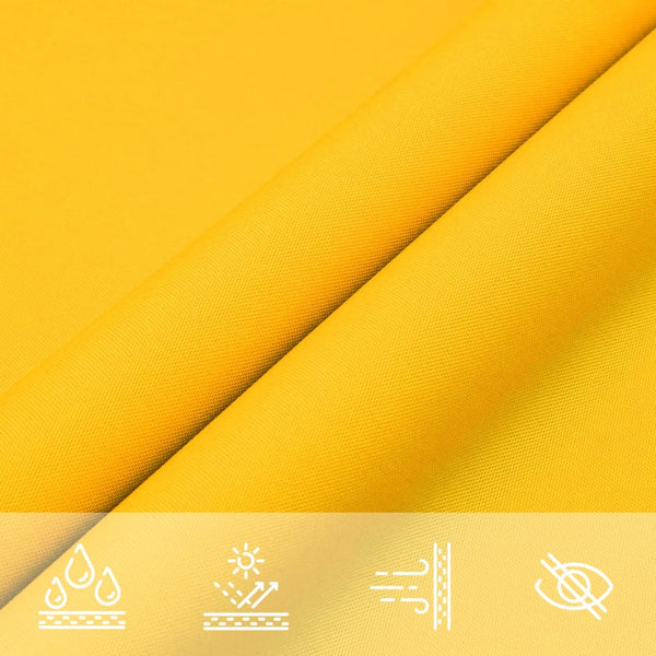 vidaXL Sun Shade Sail Oxford Fabric Rectangular 2x4 m Yellow