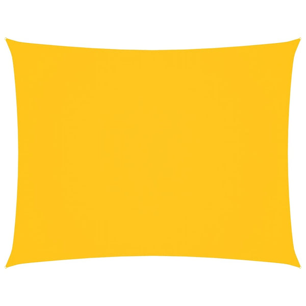 vidaXL Sun Shade Sail Oxford Fabric Rectangular 4x6 m Yellow