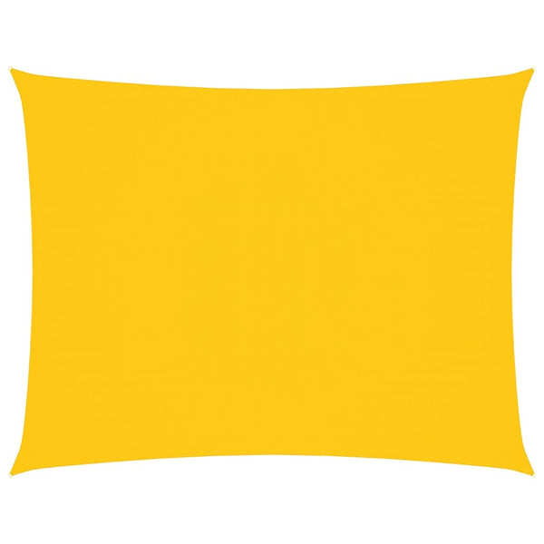 vidaXL Sun Shade Sail Oxford Fabric Rectangular 6x7 m Yellow