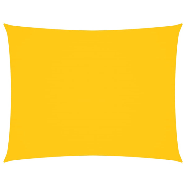 vidaXL Sun Shade Sail Oxford Fabric Rectangular 6x8 m Yellow