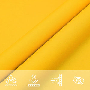 vidaXL Sun Shade Sail Oxford Fabric Triangular 4x4x5.8 m Yellow