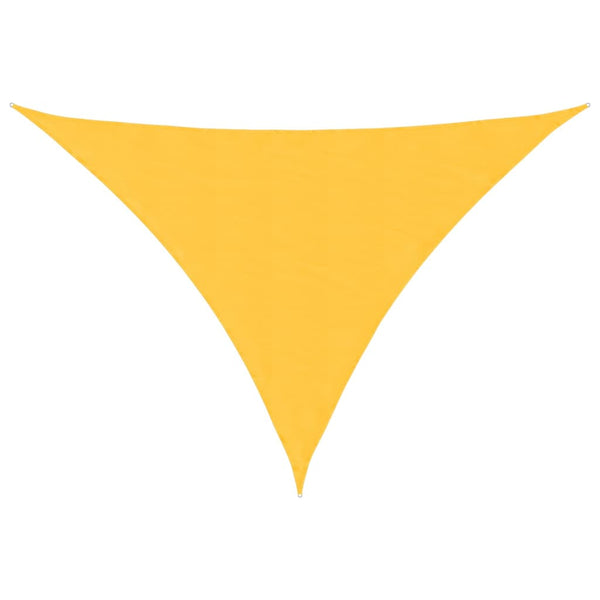 vidaXL Sun Shade Sail Oxford Fabric Triangular 4x5x6.4 m Yellow